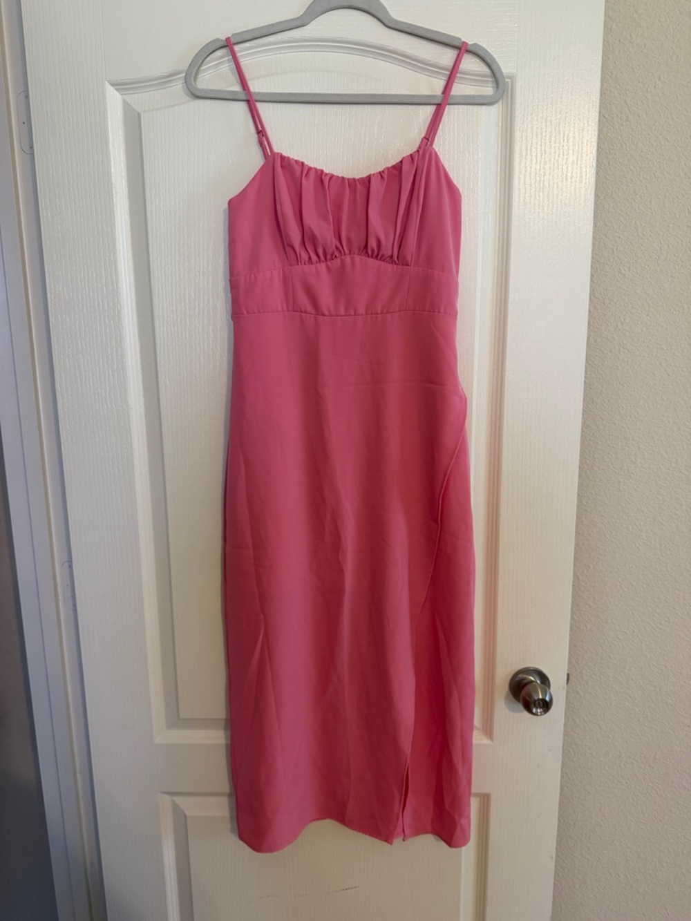 Endless Rose Pink Spaghetti-Strap Midi Dress